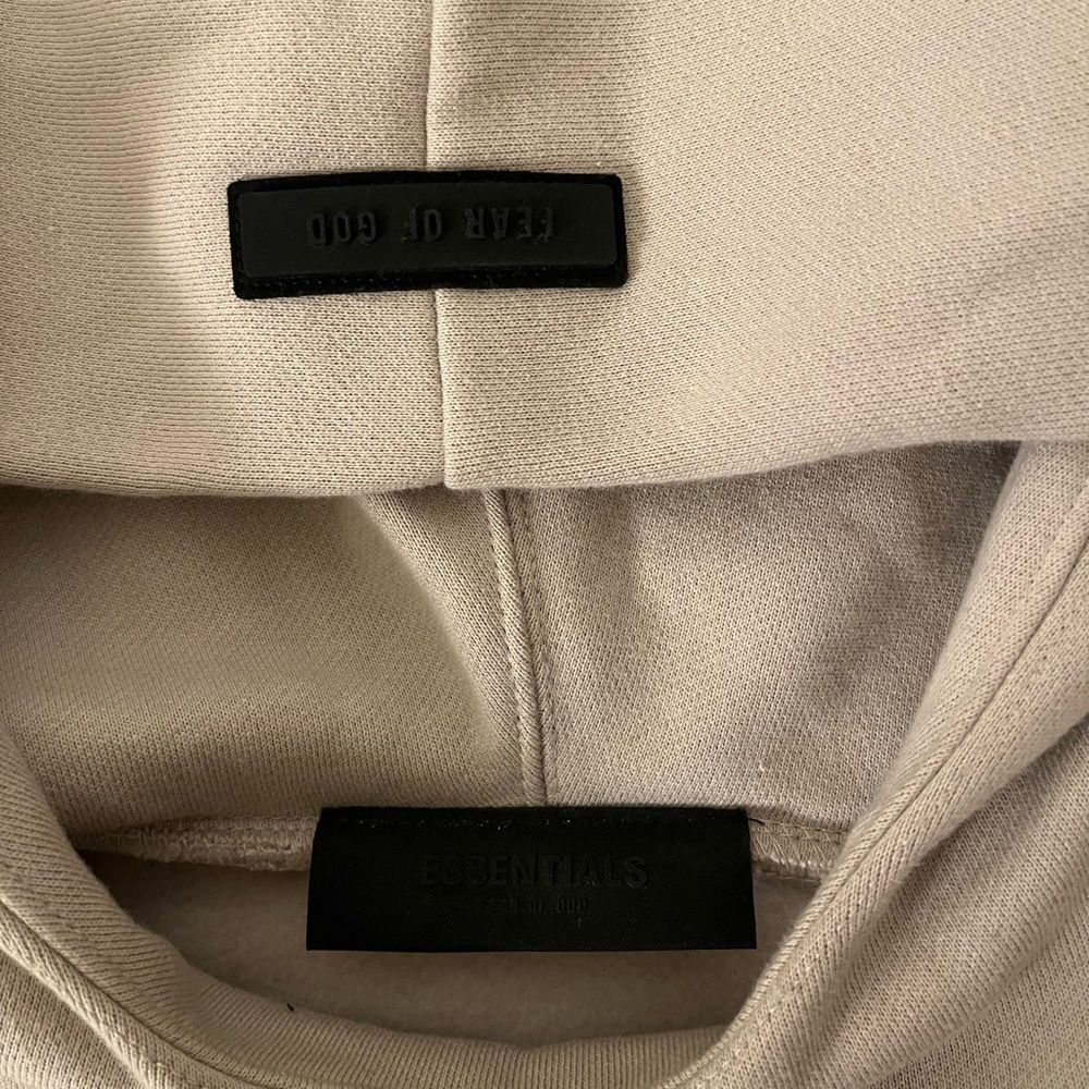 Essentials Tan Turtleneck Sweater Oversized Fit - image 4